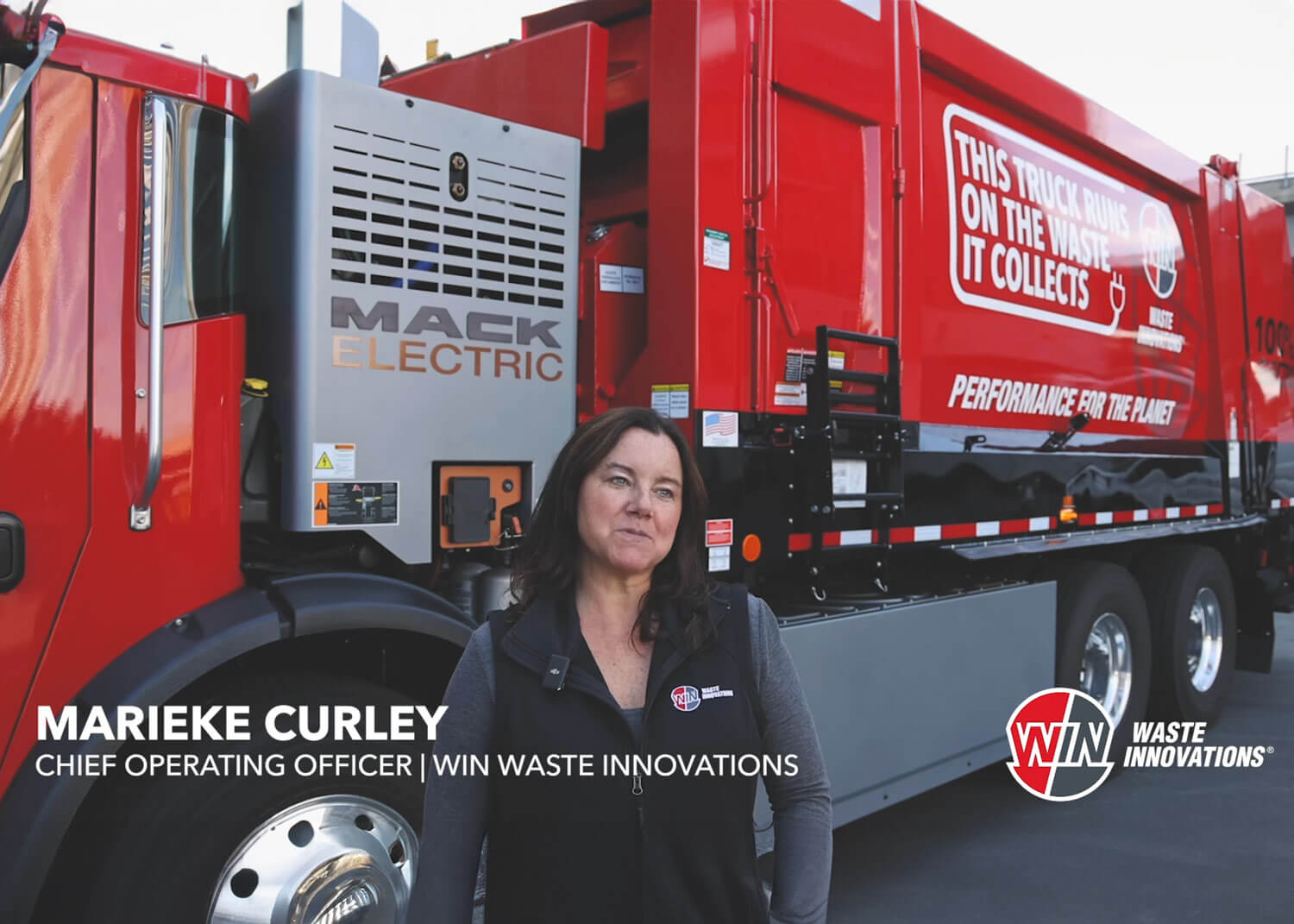 WIN Waste Solutions Electric Garbage Truck