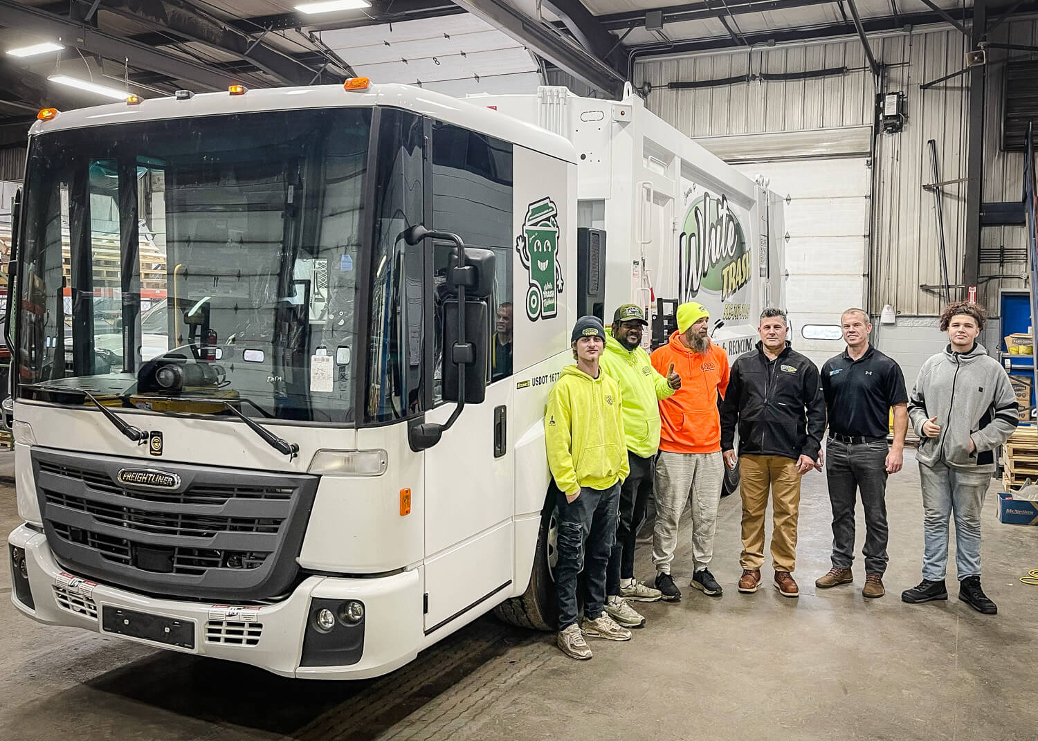 White trash inc rearload garbage truck