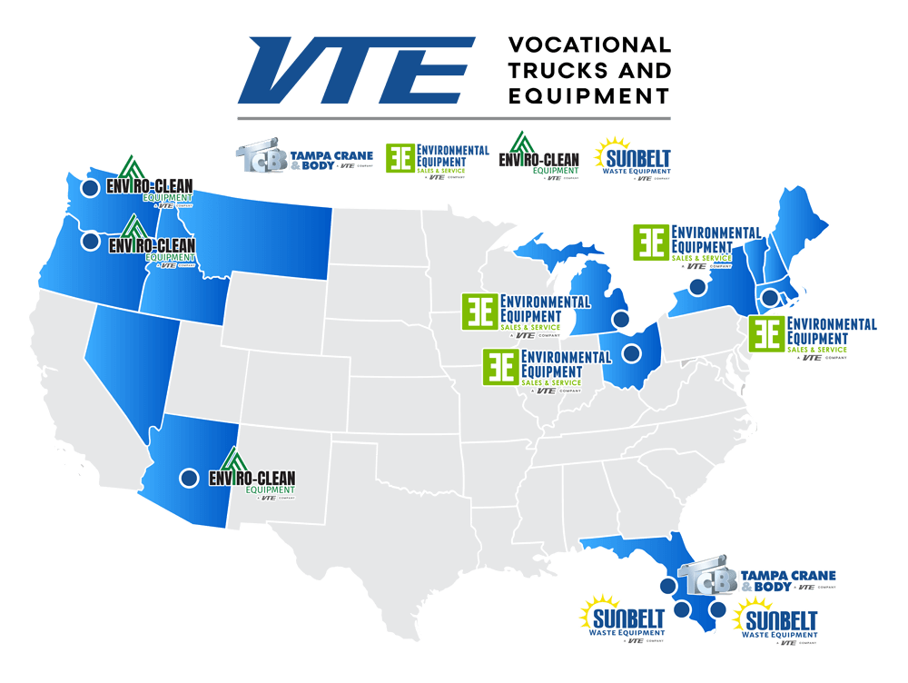Vocational Trucks & Equipment VTE locations